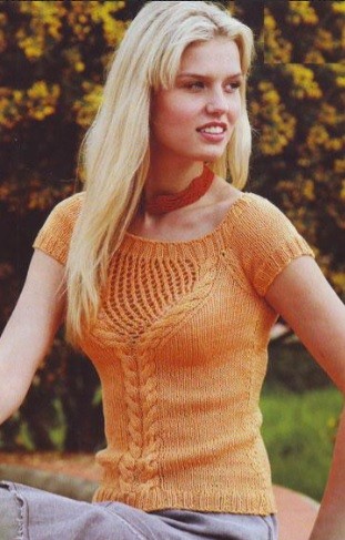 ​Orange Knit Pullover