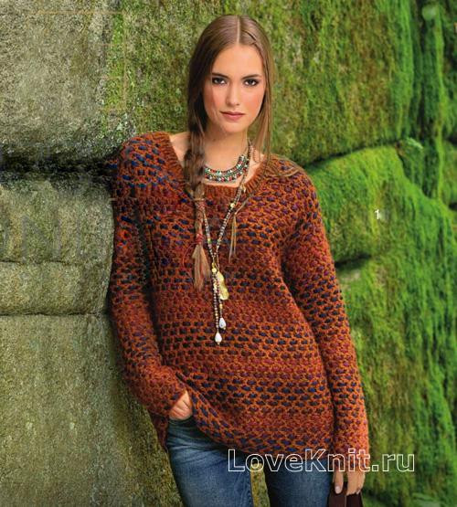 ​Oversize Jumper with Fillet Pattern