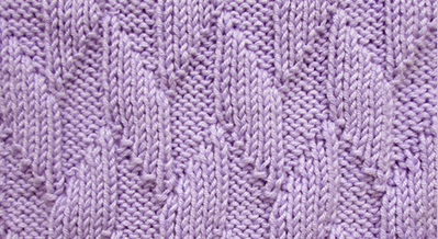 ​Alternating Diagonals Knit Stitch