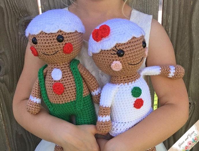 Inspiration. Crochet Gingerbread Man.