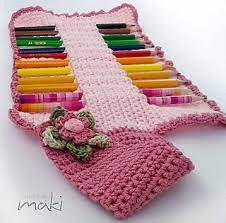 Inspiration. Crochet Pencil Cases.