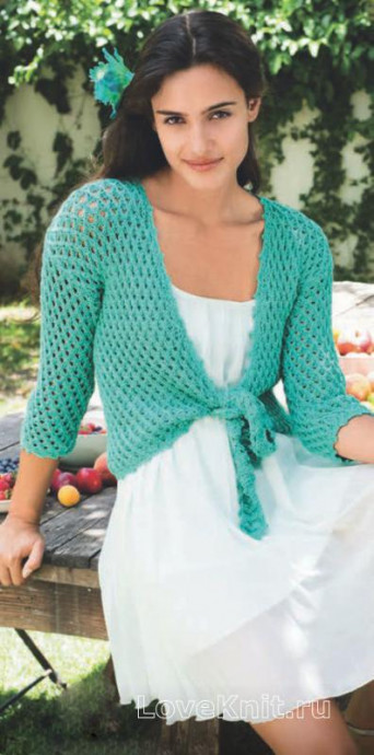 ​Knit Green Bolero