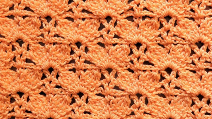 ​Crochet Half Flowers Stitch
