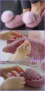 Inspiration. Crochet Women's Slippers.
