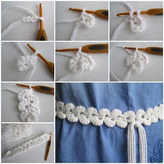 ​Thin Crochet Belt