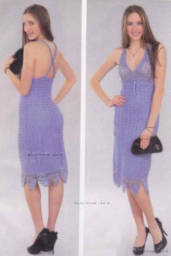 ​Crochet Blue Dress