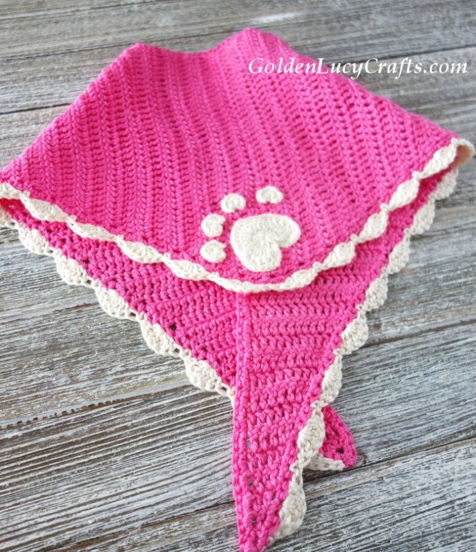 Crochet Dog Bandana Pattern Crochet Dog Bandana Pattern