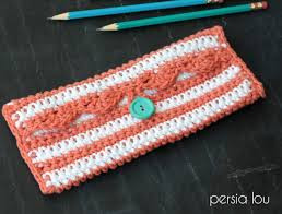 Inspiration. Crochet Pencil Cases.