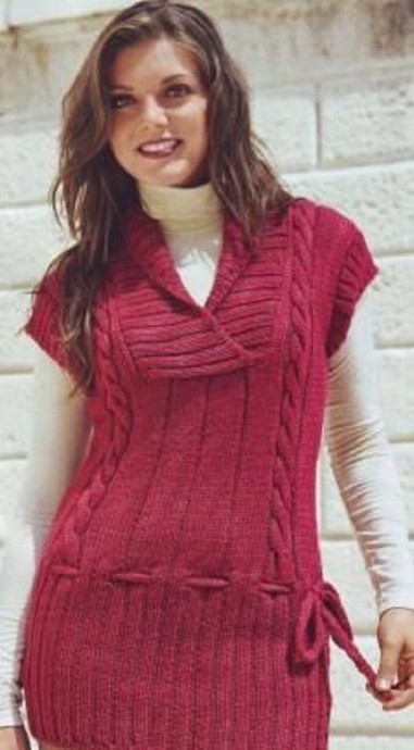 ​Knit Burgundy Vest