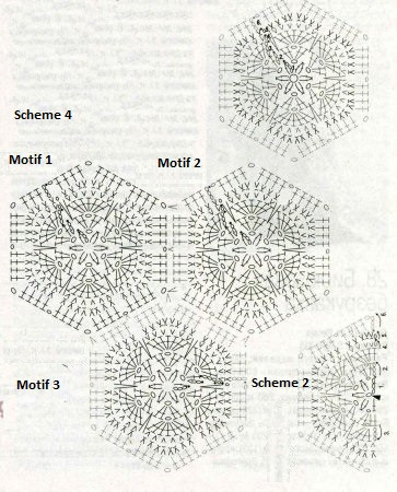 ​Crochet Blanket of Relief Motifs