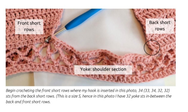 Helping our users. ​Crochet Top with Net Sides.