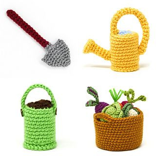 Inspiration. Crochet Garden Decroations.