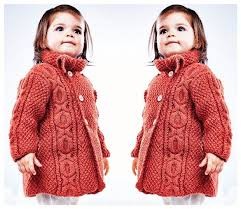 Inspiration. Knit Baby Girl's Coat.