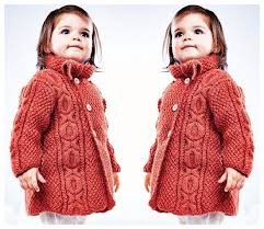 Inspiration. Knit Baby Girl's Coat.