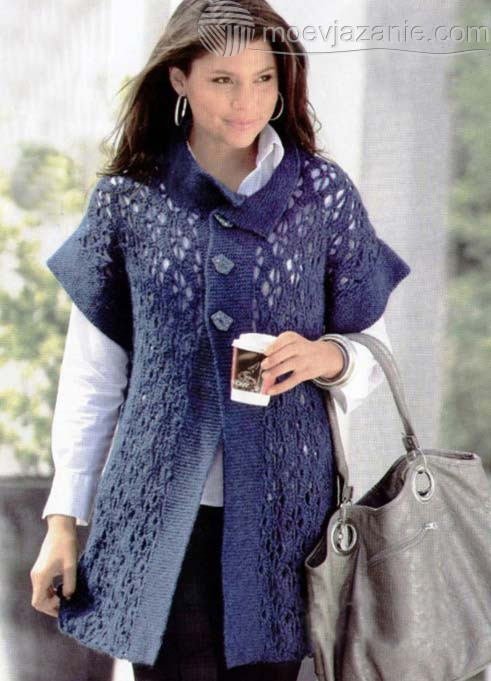 ​Crochet Blue Jacket