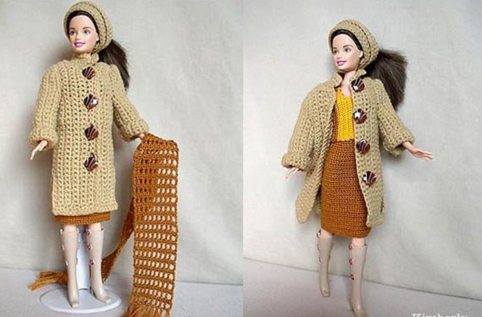 ​Crochet Cardigan for Barbie Doll