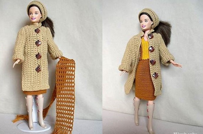 Crochet Cardigan for Barbie Doll Crochet Cardigan for Barbie Doll
