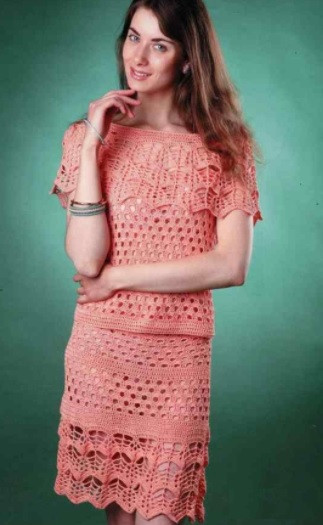 Create A Beautiful Crochet Ensemble With Instructions for Top, Cape, and Skirt Create A Beautiful Crochet Ensemble With Instructions for Top, Cape, and Skirt