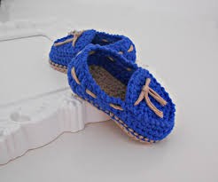 Inspiration. Crochet Baby Boy Booties.