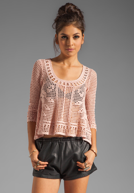 Inspiration. Crochet Fillet Blouses.