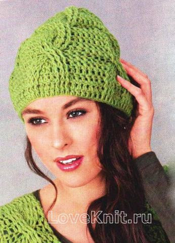 ​Crochet Green Hat