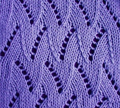 Flame Chevron Knit Stitch Flame Chevron Knit Stitch