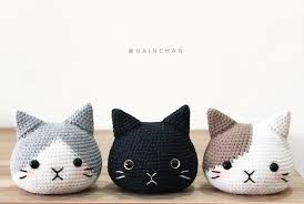 Inspiration. Crochet Amigurumi Cats.