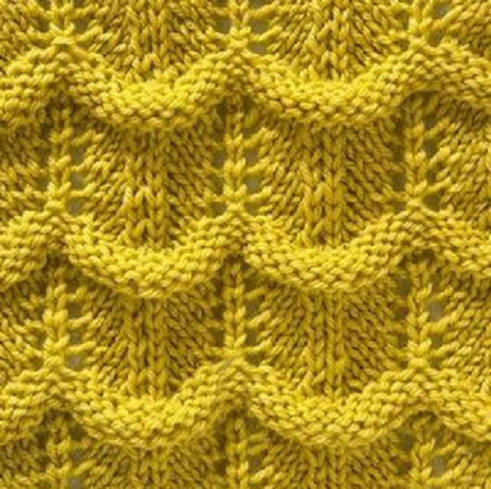 Knit Vivid Waves Pattern