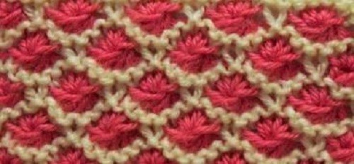 ​Flowered Stars Knit Stitch