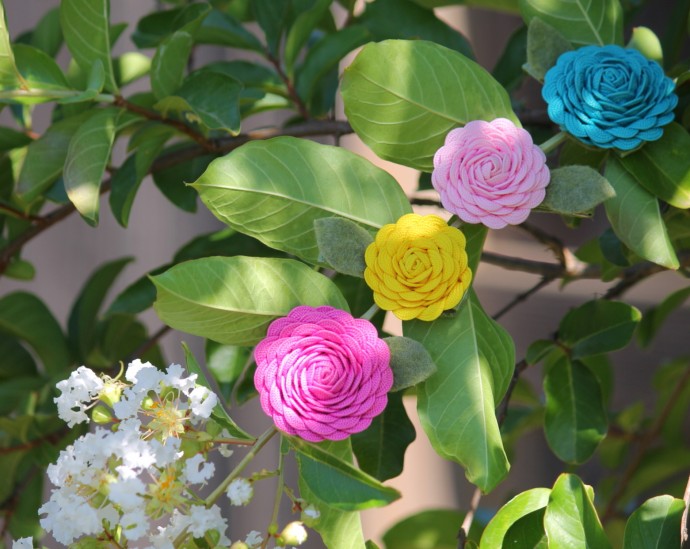 ​Hair-Pin Ric Rack Flower