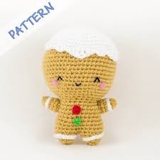 Inspiration. Crochet Gingerbread Man.