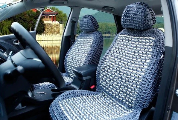 Inspiration. Crochet Seat Cover for Cars.