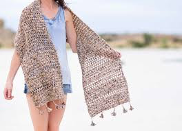Inspiration. Crochet Summer Scarves.