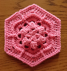 Helping our users. ​3D Crochet Hexagon Flower Motif.