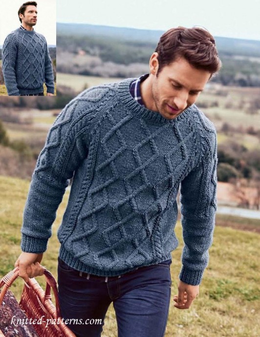 Inspiration. Knit Men's Pullovers.