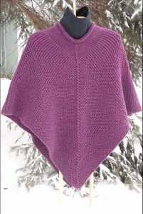 Knit Poncho For The Very Beginners