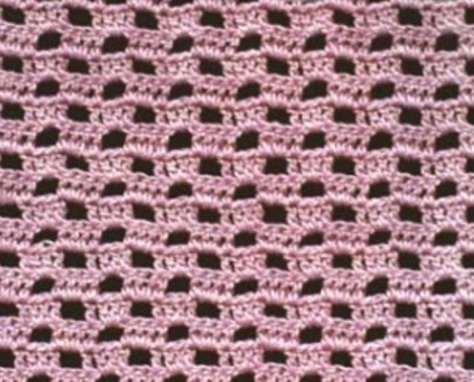 Relief Crochet Net Pattern