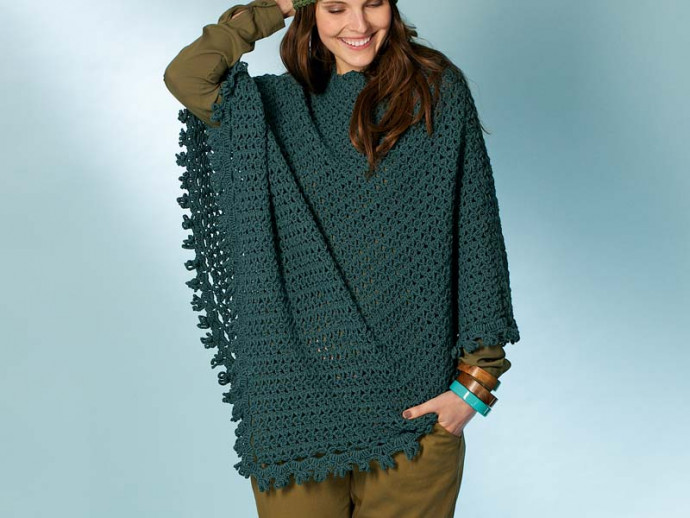 ​Dark Green Poncho