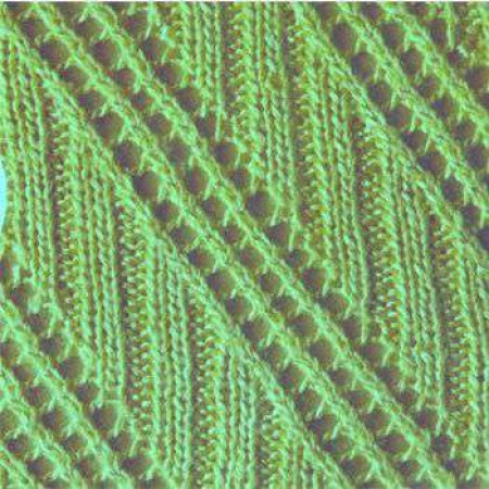 ​Diagonal Knit Stripes Pattern