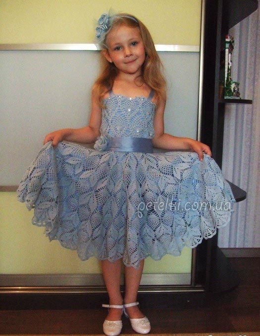 Girls Crochet Dress