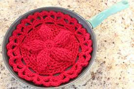 Inspiration. Crochet Pan Protection.