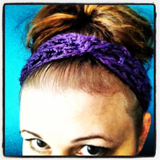 ​Plum Twist Super Fast Crochet Headband