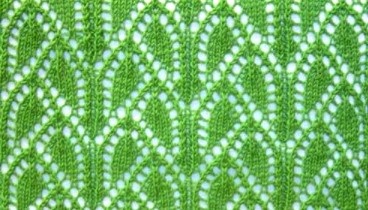 ​Relief Leaves Knit Stitch