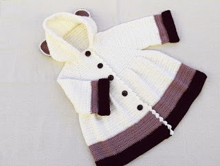 ​Cute Crochet Coat for Baby Girl