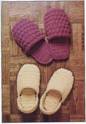 Inspiration. Crochet Women's Slippers.