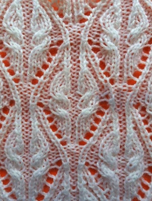 Knit Pattern with Cables Knit Pattern with Cables