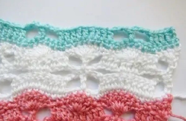Helping our users. ​Crochet Blanket with Flowered Pattern.