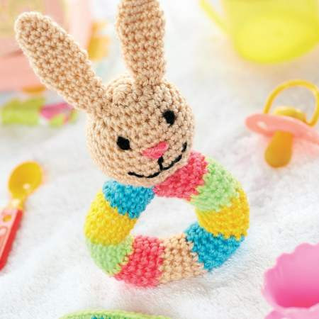 Helping our users. ​Crochet Bunny Rattle.