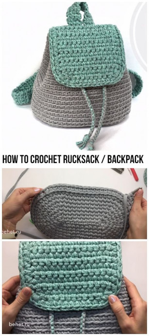 Inspiration. Crochet Backpacks.