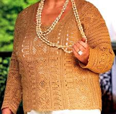 Inspiration. Crochet Plus Size Blouses.